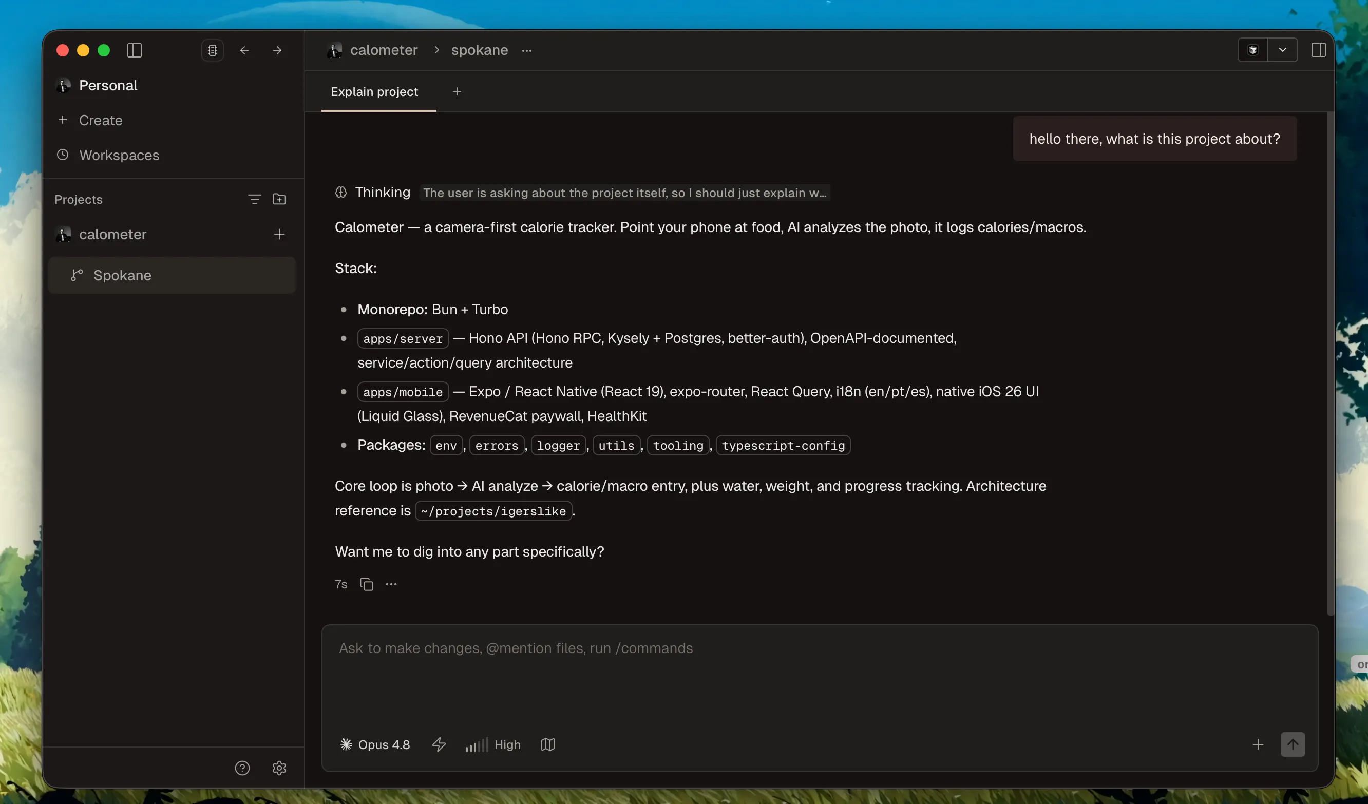 Conductor workspace view